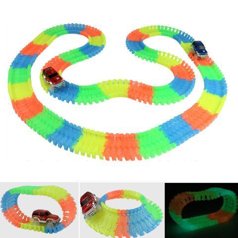 The Magic Glowing Race Track Set with LED Car - Gadget Idol